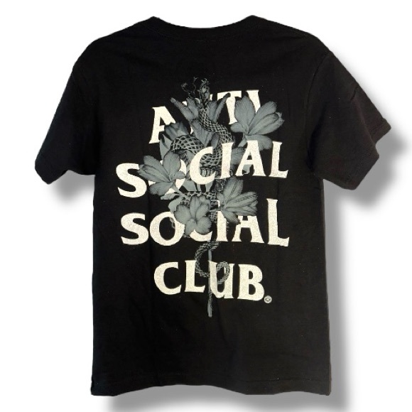 Anti Social Social Club Other - NWT Anti Social Social Club Hokkaido Grey on Black Snake T Shirt Size S